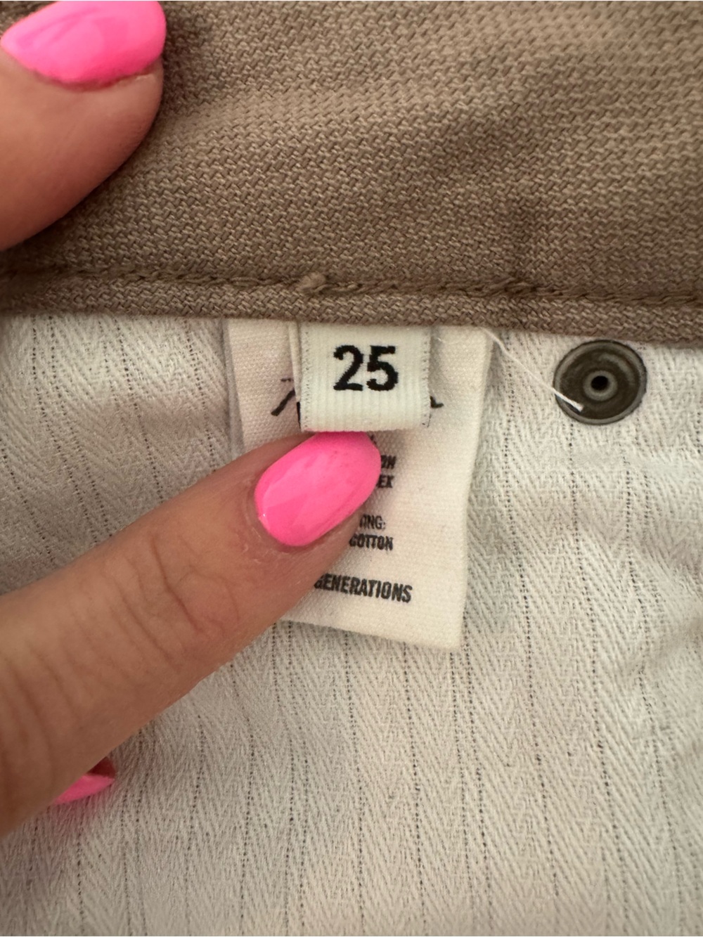 ROWAN Marilee 5-Pocket Pant Size 25 in Stone - Picture 10 of 15
